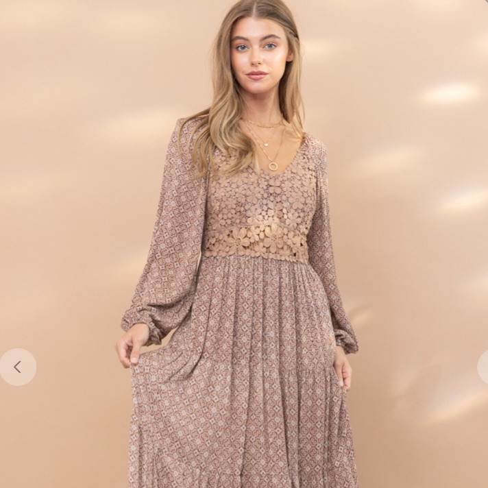 Gorgeous Brown Maxi Dress